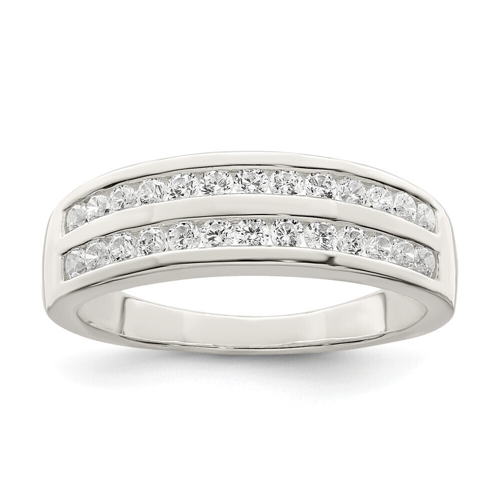 Kazi Luxury Sterling Silver CZ Ring